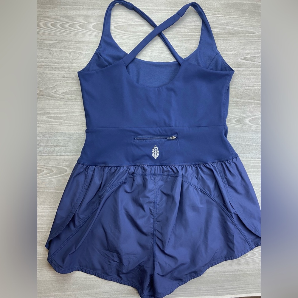 Free People Righteous Runsie Romper Athletic Size Large Blue - Picture 8 of 16